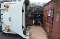 LKW umgestuerzt Niehler Hafen P160